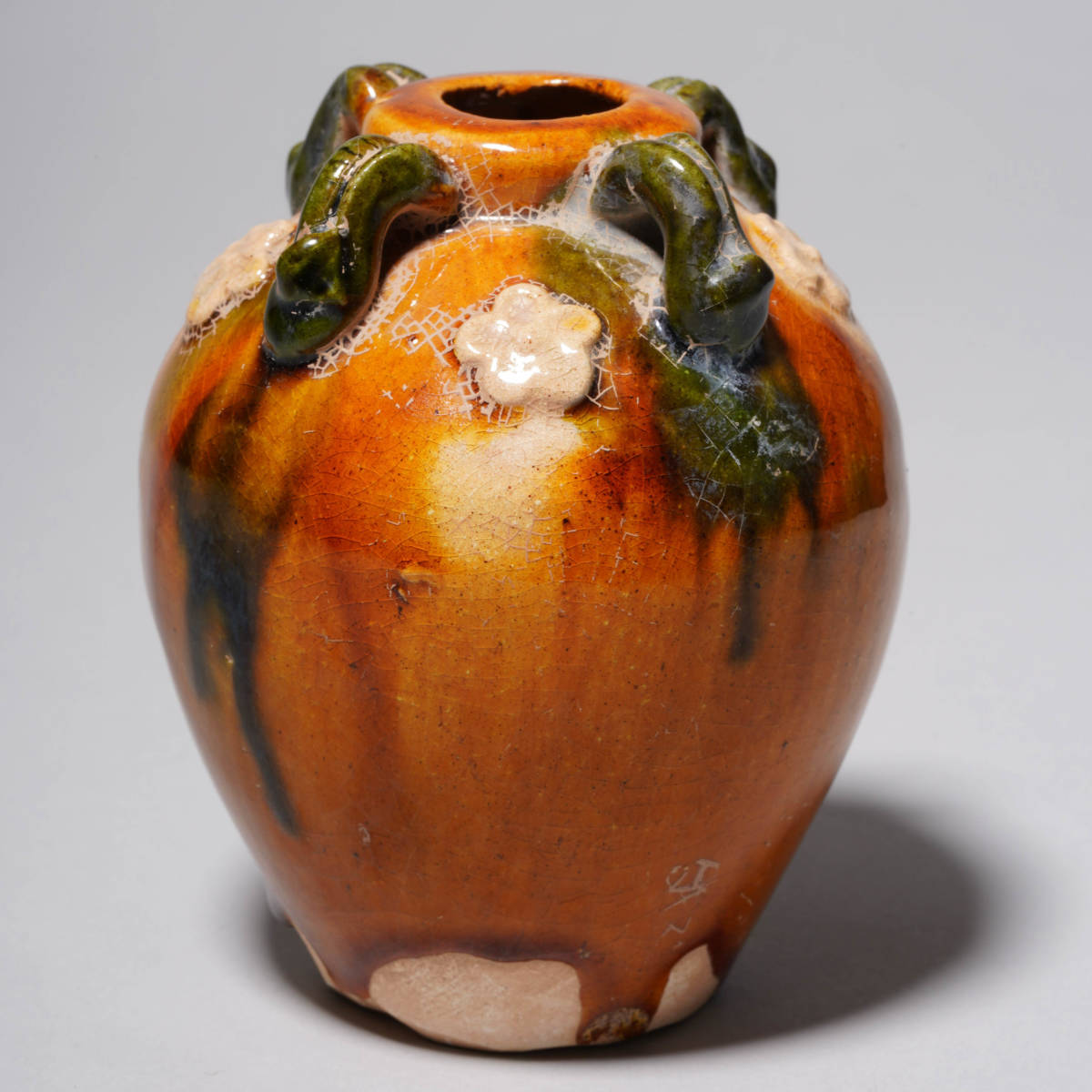 中国美術　唐三彩　花瓶　置物　三彩　焼物　磁器　陶器　時代物　唐物　中国古玩　YZ2381711_画像2