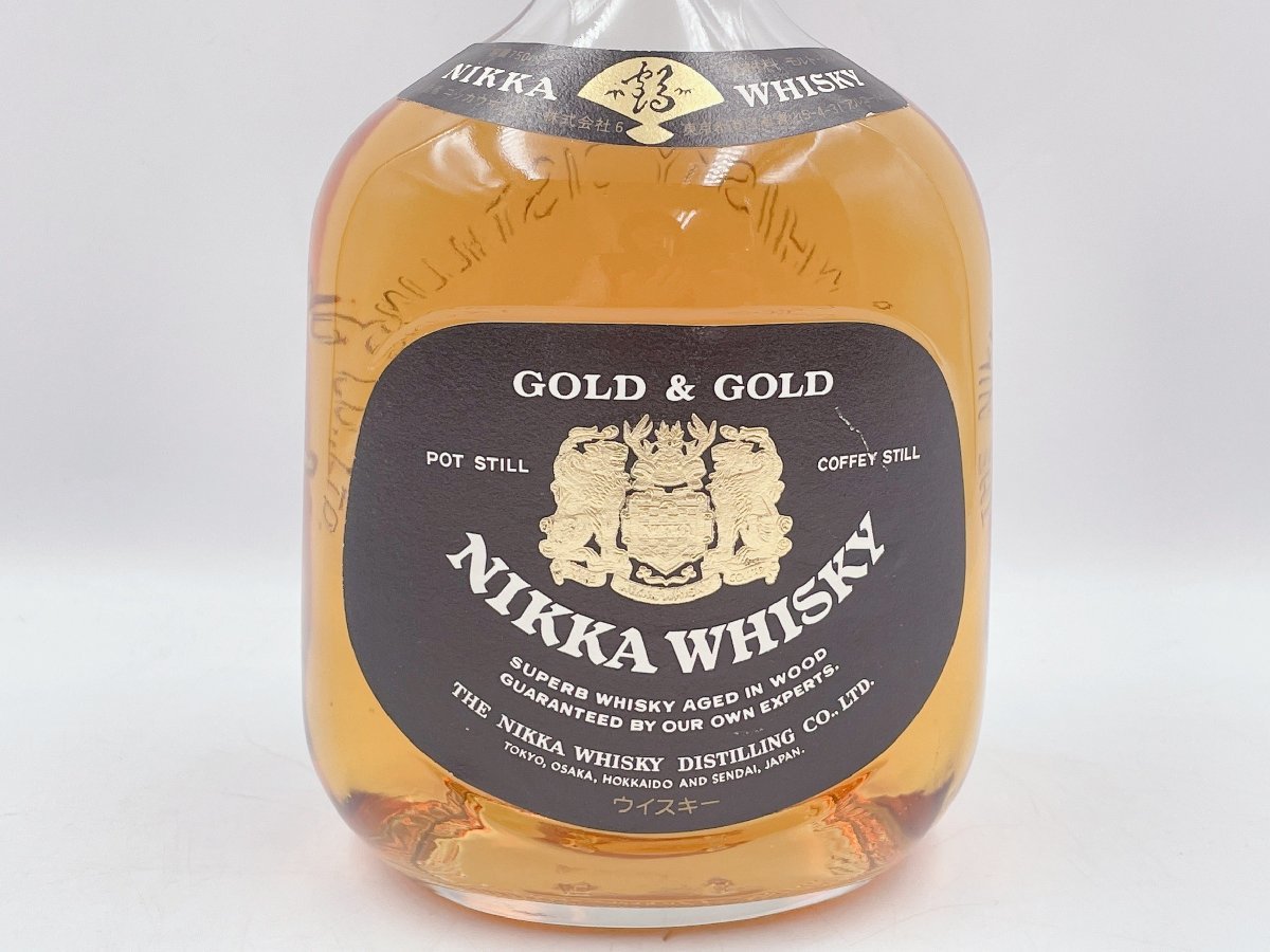 【未開栓】ニッカ NIKKA WHISKY GOLD & GOLD ウィスキー 750ｍｌ 43% (HN026)_画像2