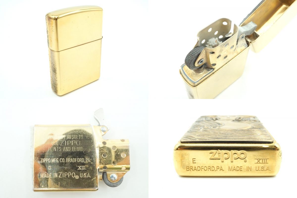 1円〜 ジッポー オイルライター 8点セット ハーレーダビッドソン 2oz FANCY GOLD 1941 REPLICA 着火未確認 シルバー ゴールド zippo 6321k_画像10