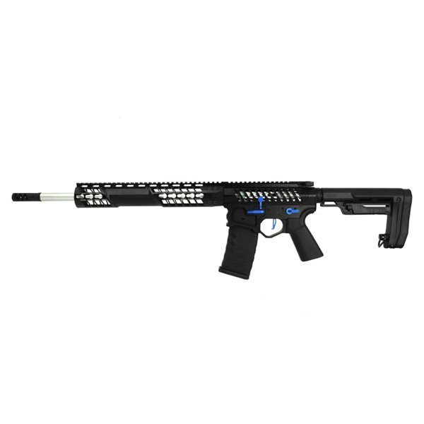 電子トリガー搭載 APS/EMG F1 Firearms BDR-15 3G Skeletonized RS-2 Stock ver ブラック/ブルー 電動ガン