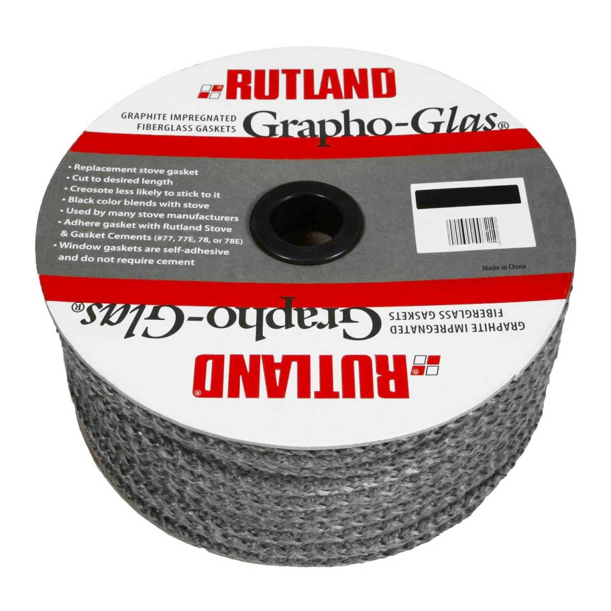 品質検査済 RUTLAND #722 9.5mm（3/8”）×9.0ｍ ガスケットグラスファイバーロープ 薪ストーブ