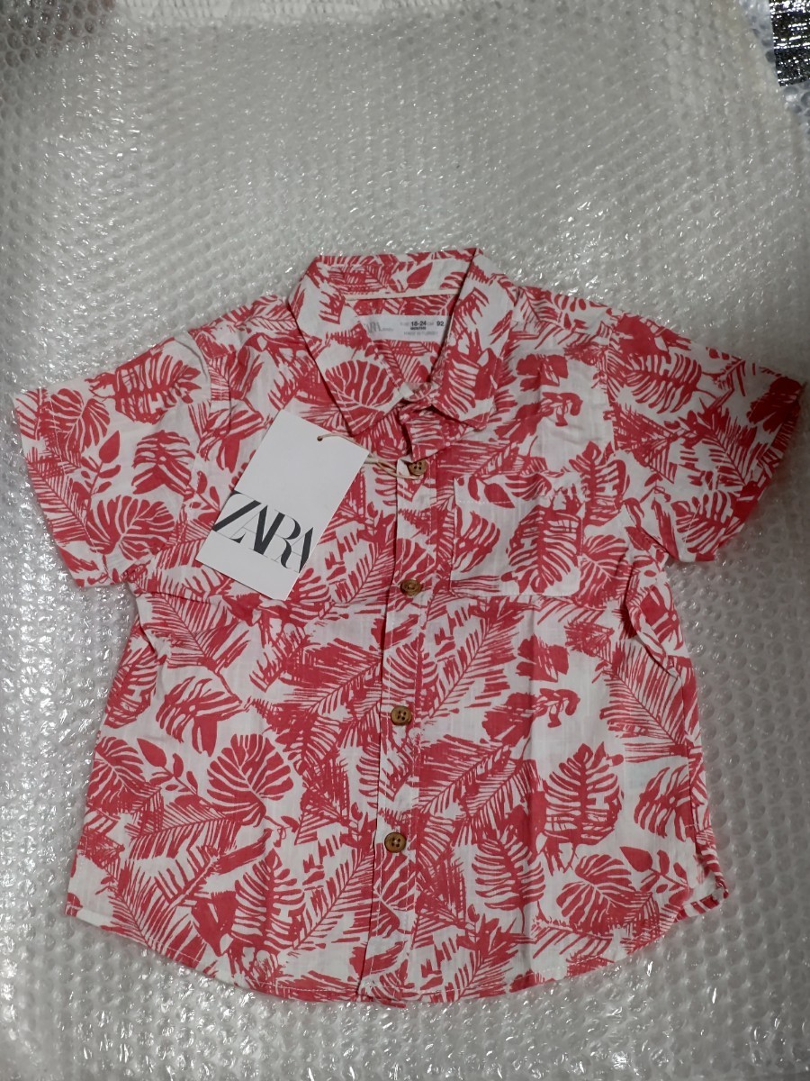 ZARA BABY アロハシャツ 18-24 92cm 新品 未使用 タグ付き / ザラベビー_画像1