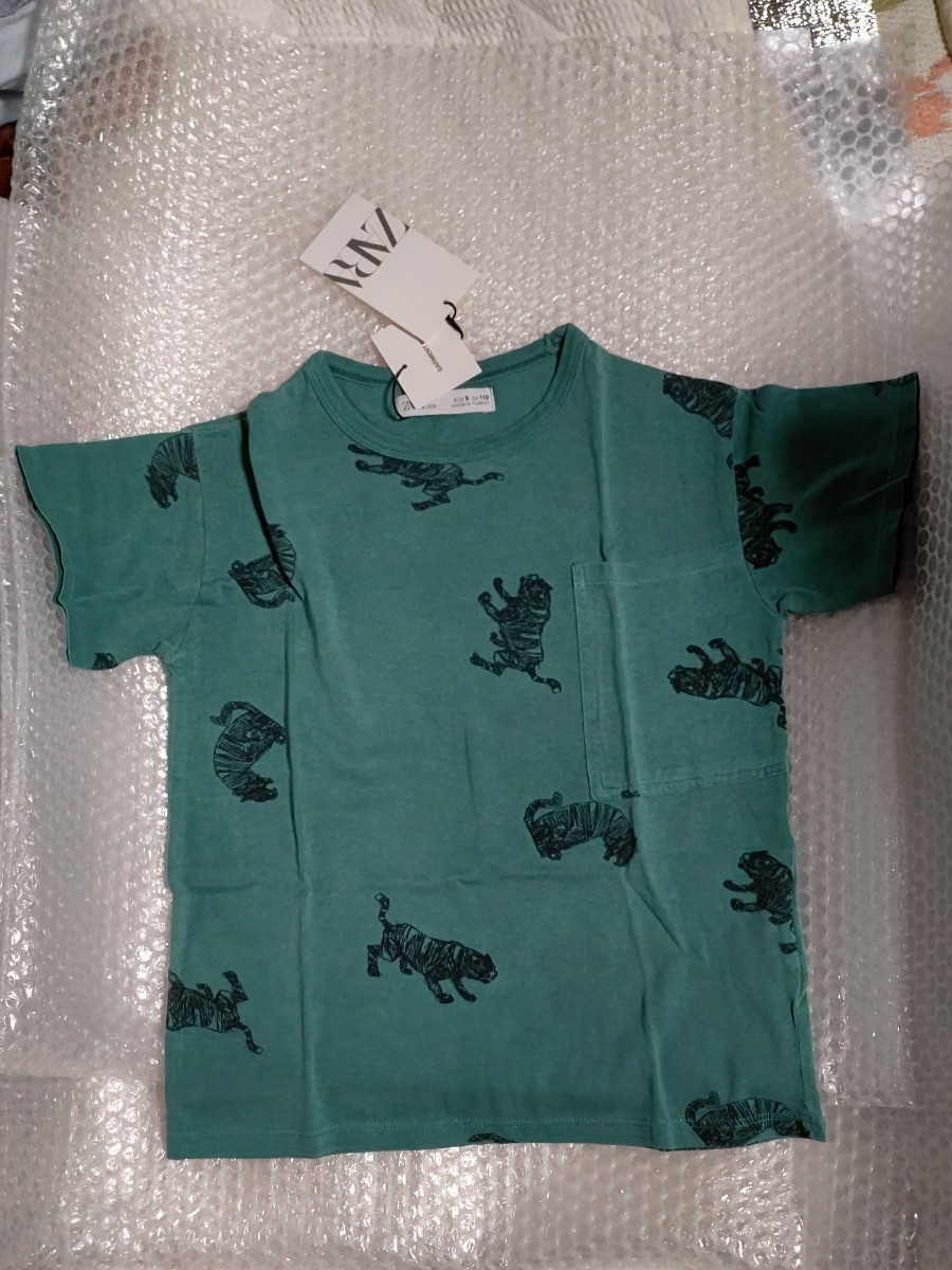 ZARA KIDS Tシャツ 半袖 size5 110cm 新品 未使用 タグ付き / ザラキッズ_画像1