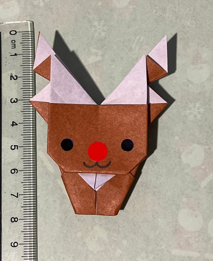 クリスマス トナカイ ベル　８セット　折り紙 製作