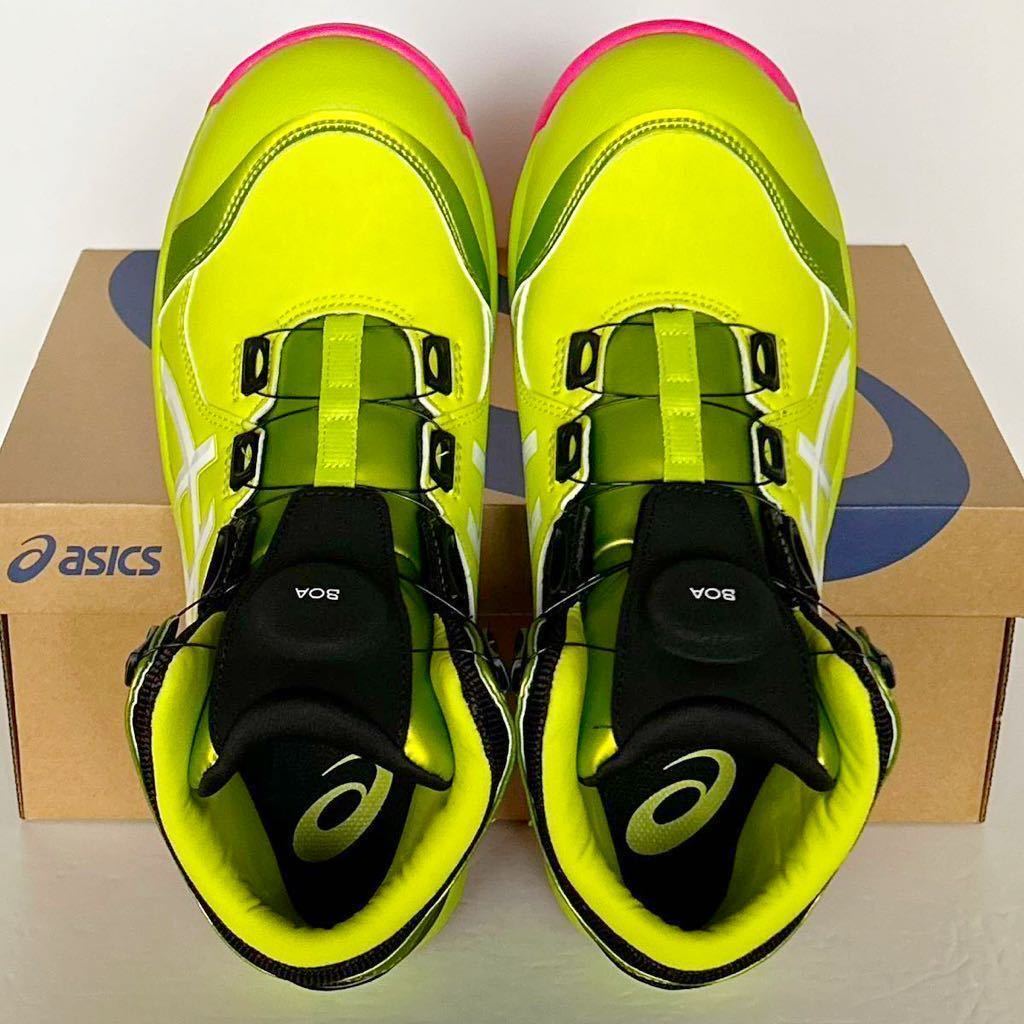 37番【新品】27cm アシックス安全靴 CP304 BOA 【限定色】ネオン 37番【新品】27cm アシックス安全靴 CP304 BOA 【限定色】ネオン
