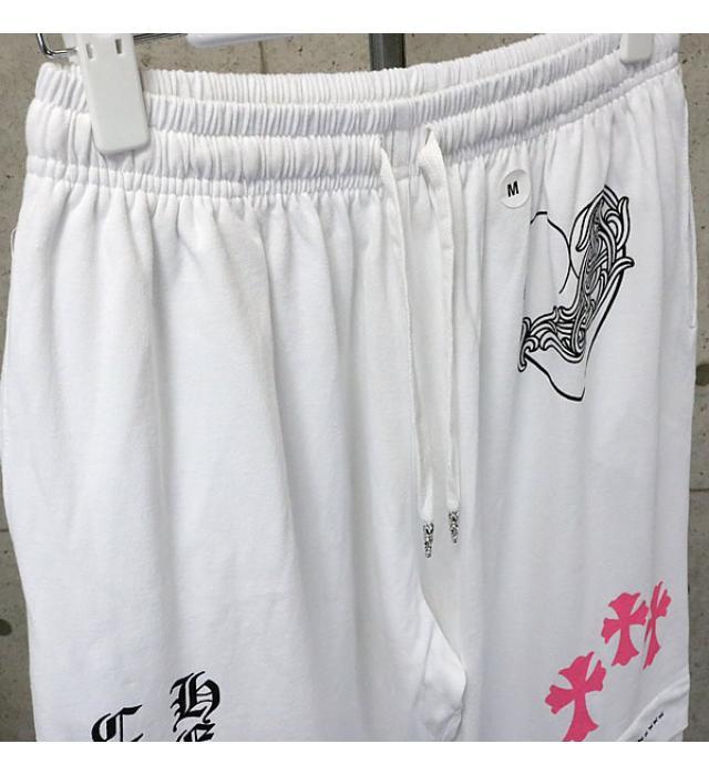  Гиндза магазин Chrome Hearts новый товар [DEADLY DOLL] тренировочный брюки мужской size:M белый 