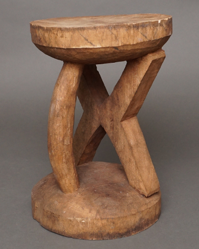 アフリカ　ジンバブエ　トンガ　スツール　木彫り　M　腰掛　椅子　アフリカンアート　民具_画像3