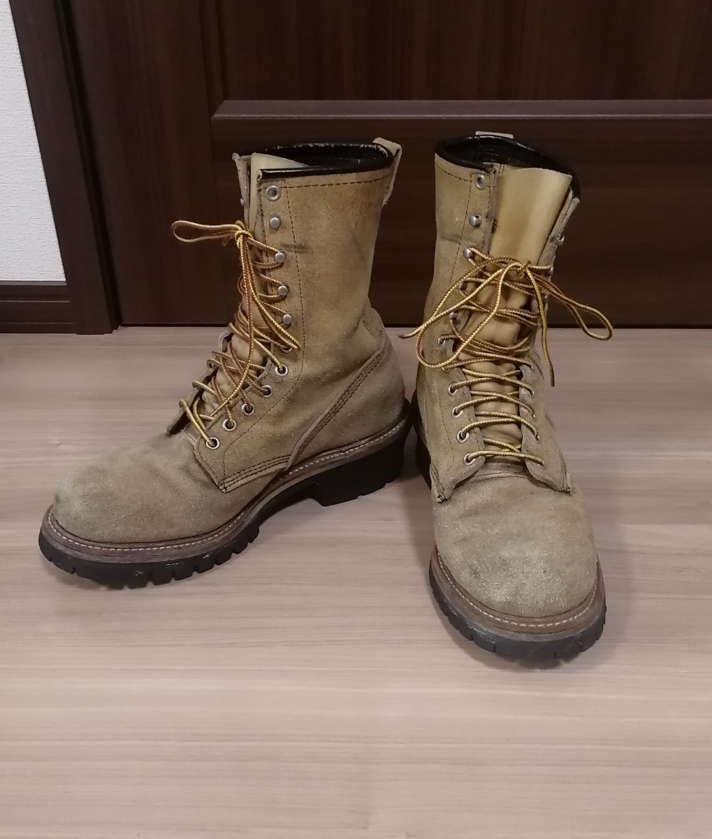 レッドウィング pt91 8218 9D 刺繍タグ スエード ロガーブーツ レッドウィング pt91 8218 9D 刺繍タグ スエード ロガーブーツ