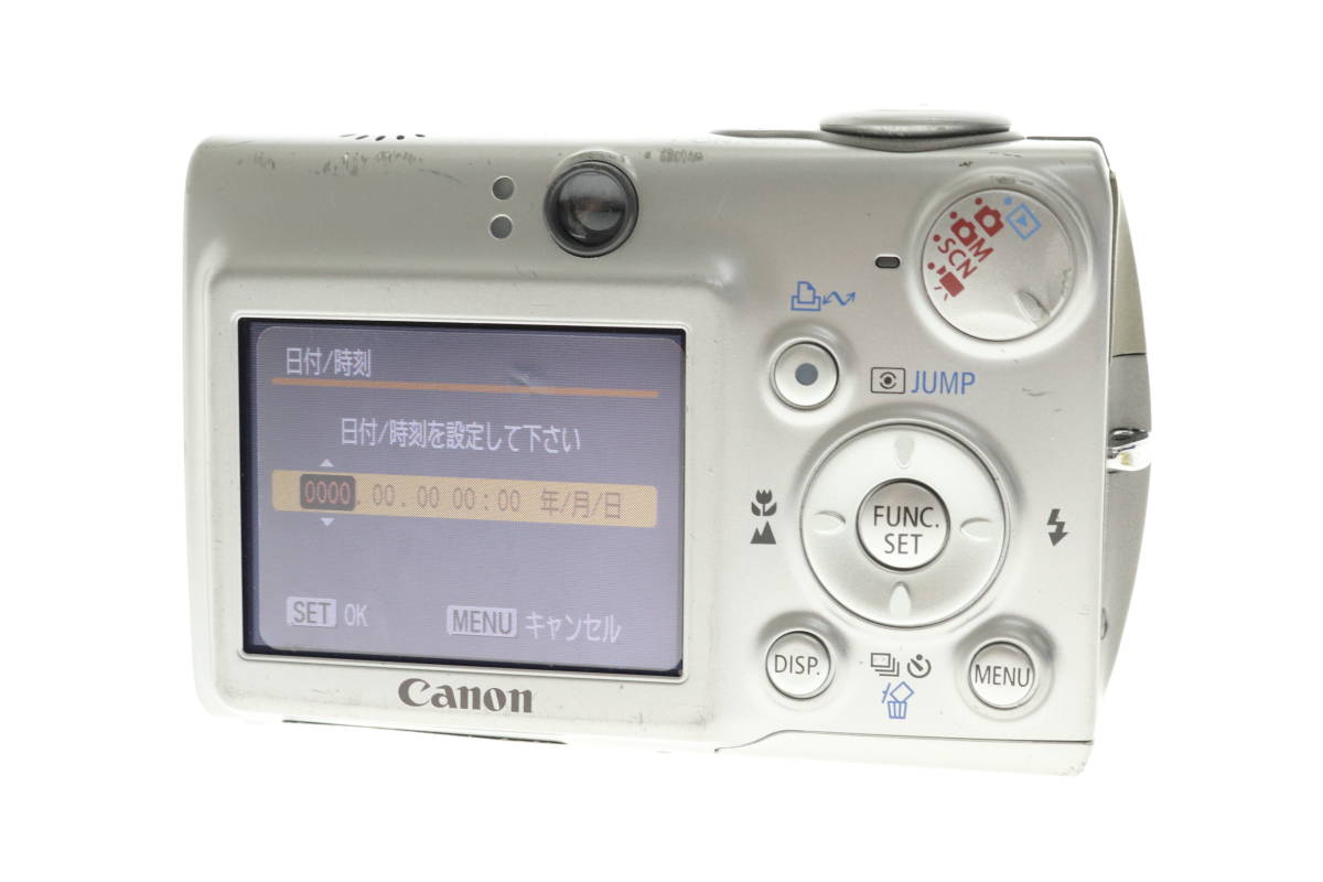 VMPD5-104-60 CANON キャノン デジタルカメラ デジカメ PC1114 IXY DIGITAL 600 シルバー 付属品付き 通電確認済み ジャンク_画像2