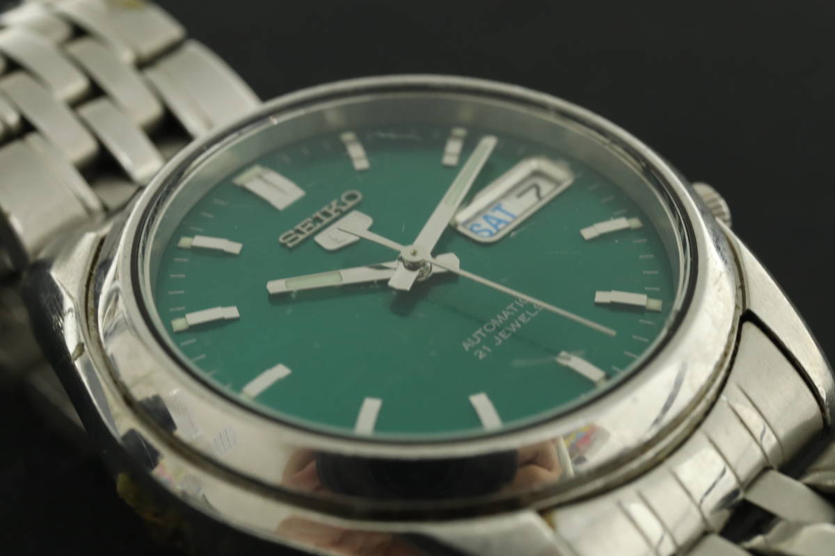 VMPD5-1010-4 SEIKO セイコー 腕時計 7S26-01V0 7019-7060 ファイブ アクタス 自動巻き 2点セット 約177g メンズ シルバー ジャンク_画像8