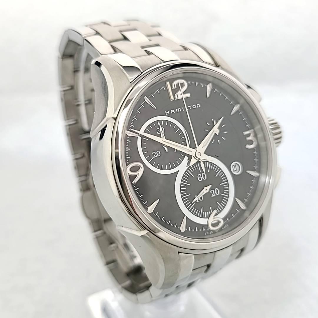 極美品】HAMILTON ハミルトン QZ H326120 ジャズマスター クロノ