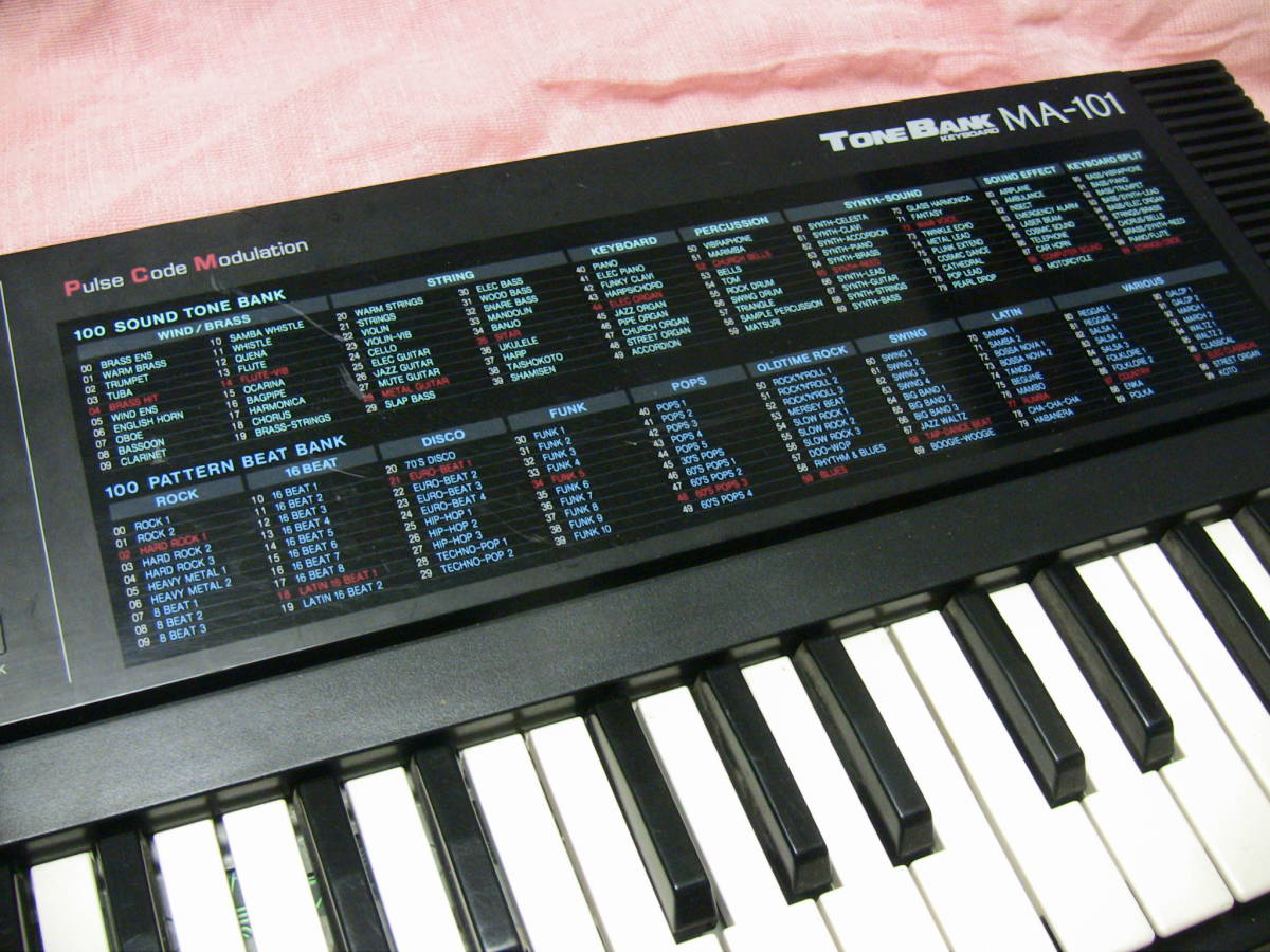 CASIO カシオ MA-101 ToneBANK トーンバンク 電子キーボード CASIO カシオ MA-101 ToneBANK トーンバンク 電子キーボード