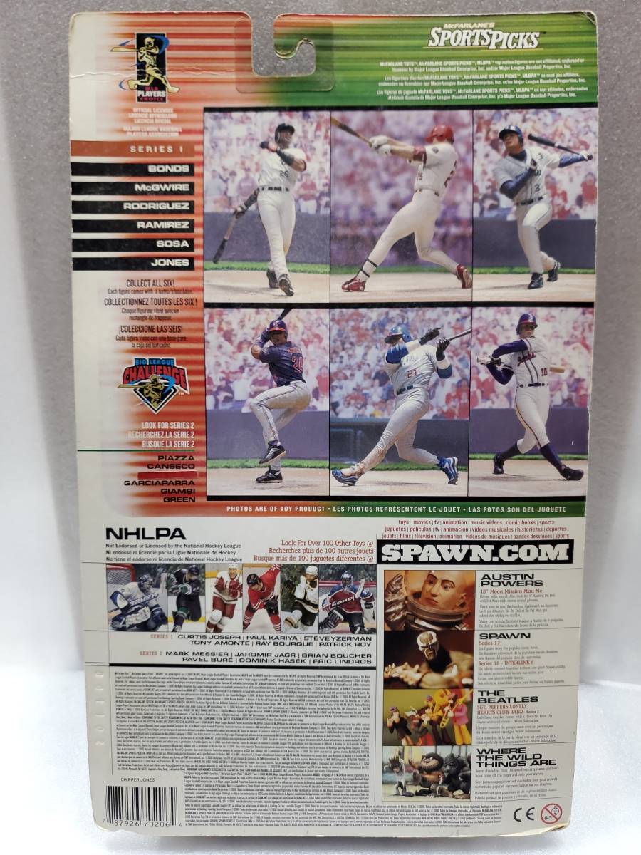 激レア★2000年/McFARLAN/マクファーソン/MLB/限定/JONES/チッパー・ジョーンズ★絶版_画像3