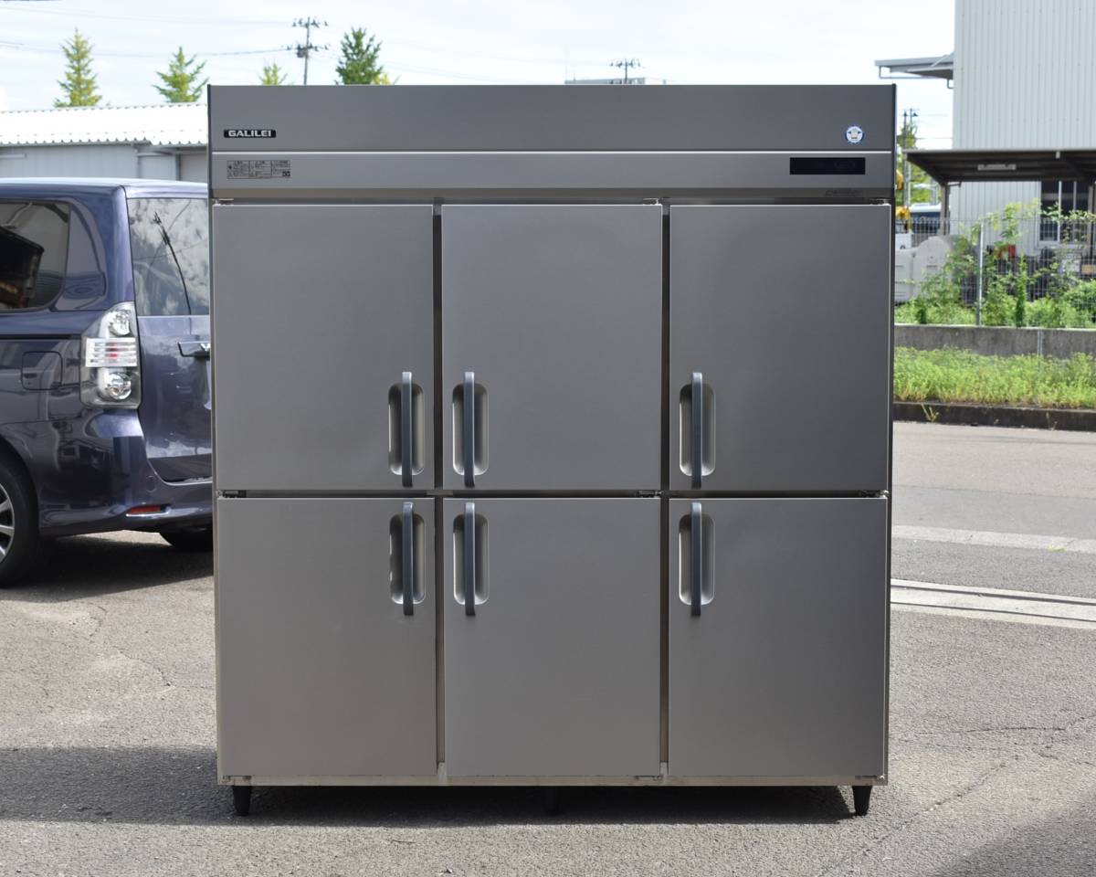 フクシマガリレイ 業務用冷蔵庫 GRD-180RM 2021年製造 AC100V 6ドア 幅180 簡易動作確認済 匂いあり 現状品『引取推奨』yt958ジ 50827-07_画像2