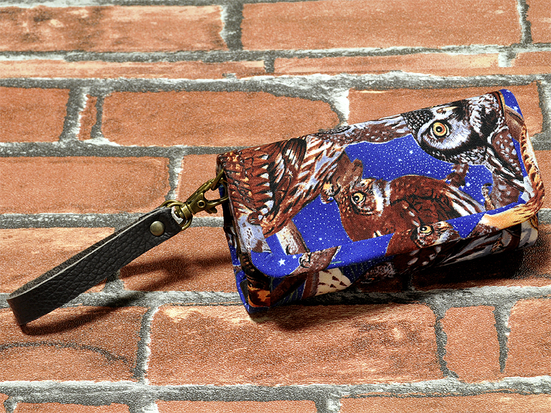 *[ hand made ] bird owl . pattern key case ( purse specification )*