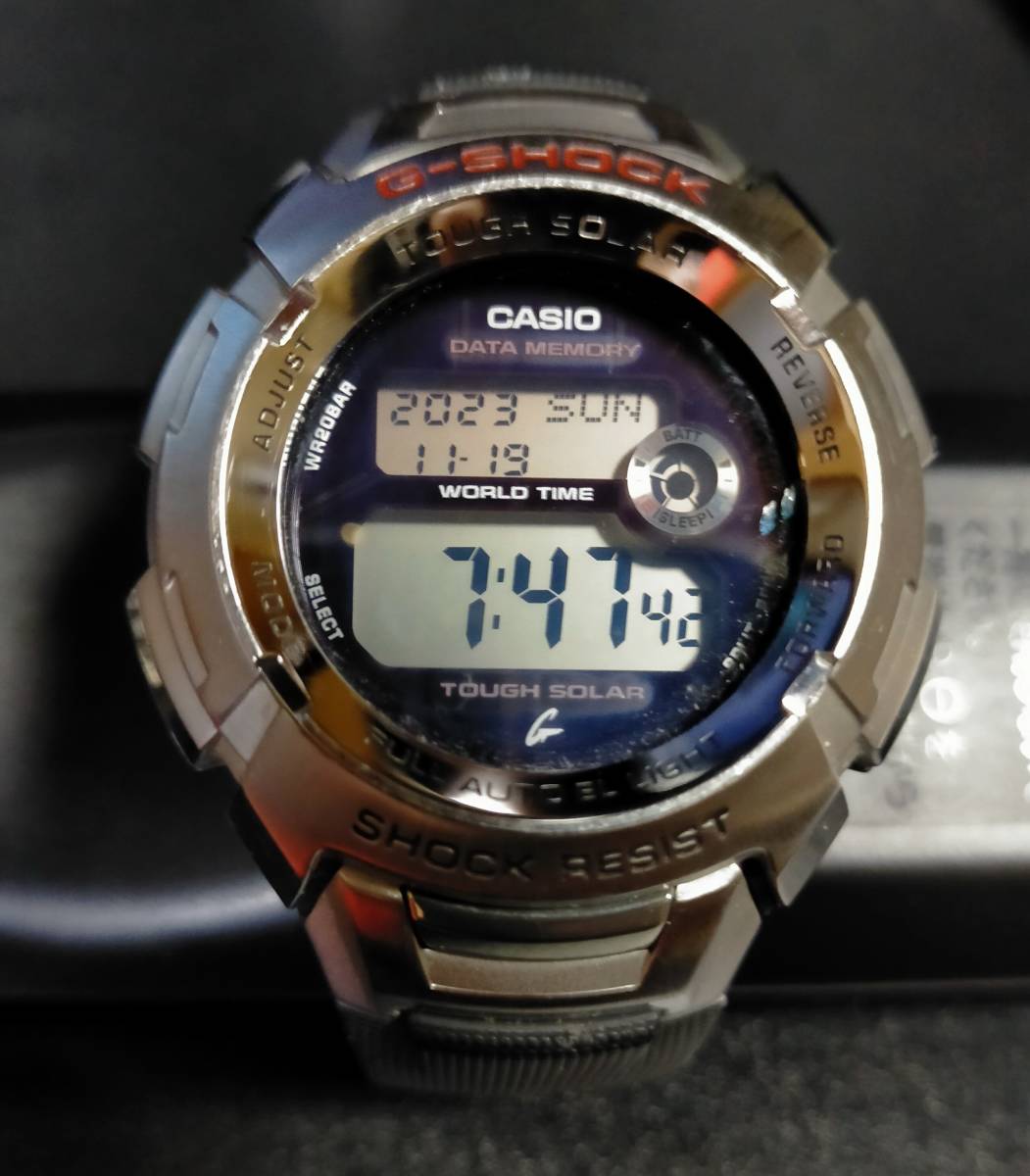 売切！中古！カシオ CASIO G-SHOCK 2804 G-7000　タフソーラー メンズ腕時計 ソーラー メンズ 時計 Gショック シルバー 現状渡し_画像1