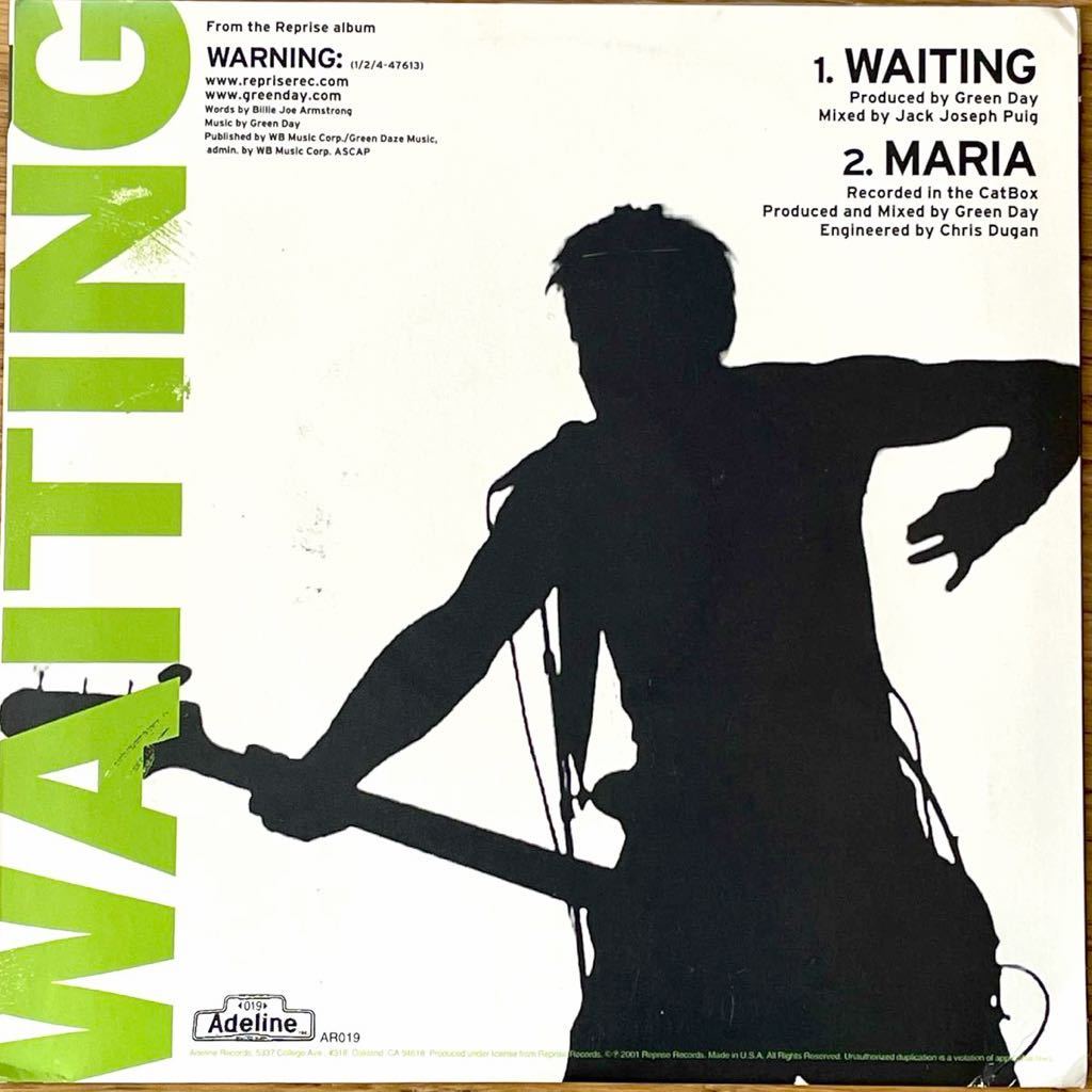 サイン＆フィンガープリント入 200枚限定 7'' EP Green Day Waiting/Maria Adeline Records AR019 Billie Joe パンク メロコア punk rancidの画像3