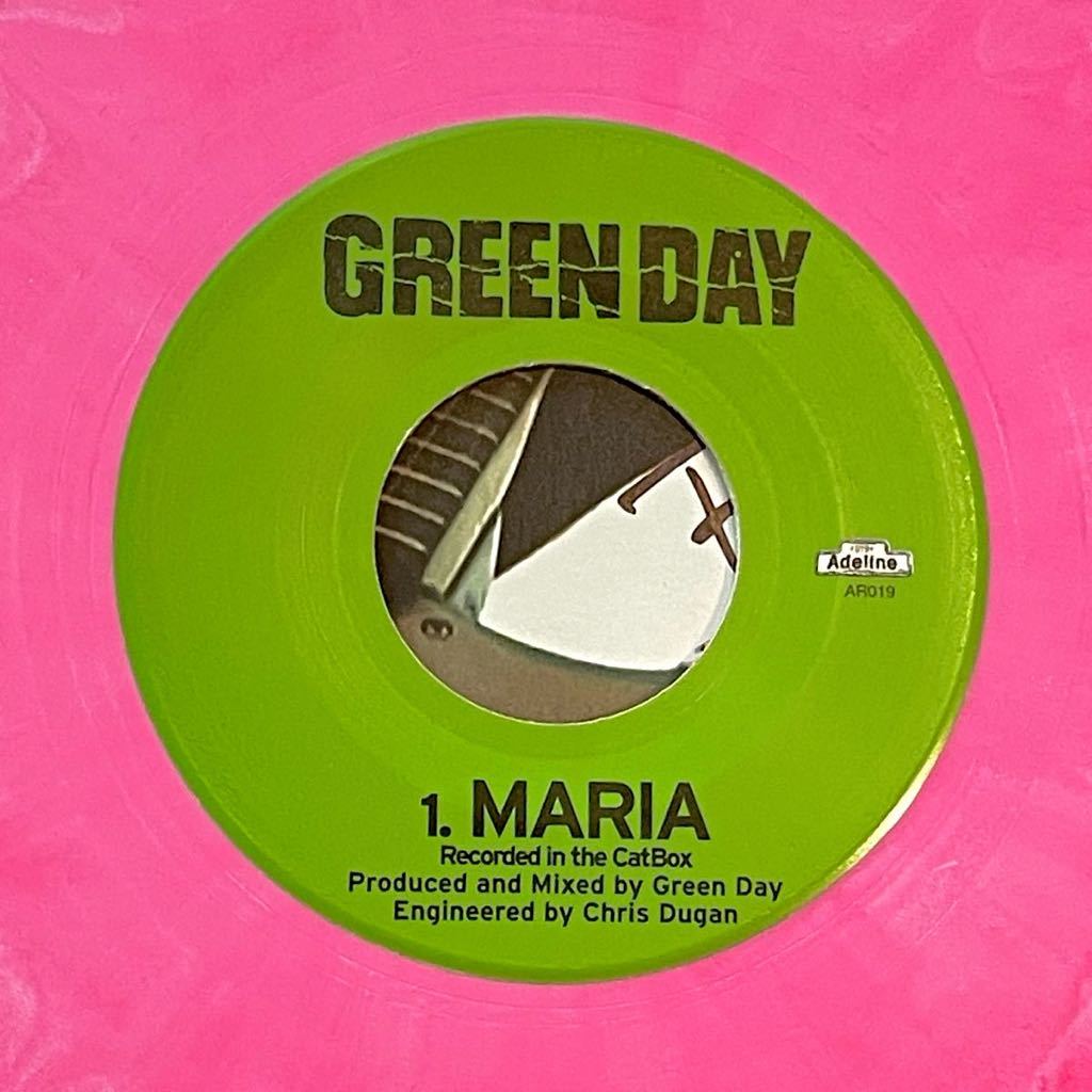 サイン＆フィンガープリント入 200枚限定 7'' EP Green Day Waiting/Maria Adeline Records AR019 Billie Joe パンク メロコア punk rancidの画像5