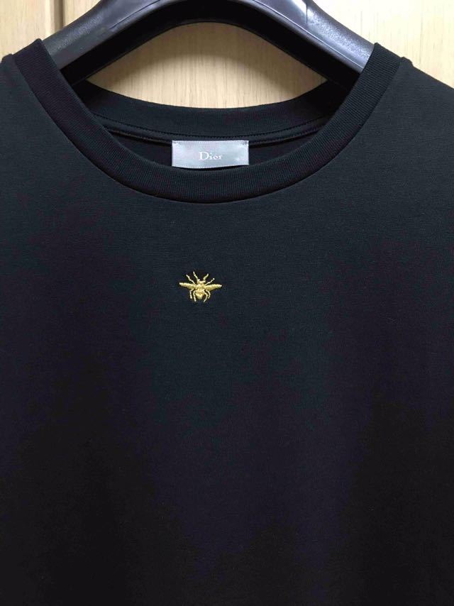 ディオール オム 蜂 bee 刺繍 Tシャツ ネイビー イタリア製-