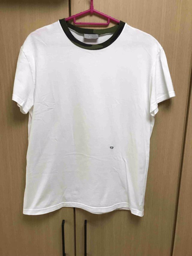 正規 16SS Dior Homme ディオールオム CDロゴ 迷彩 Tシャツ XS