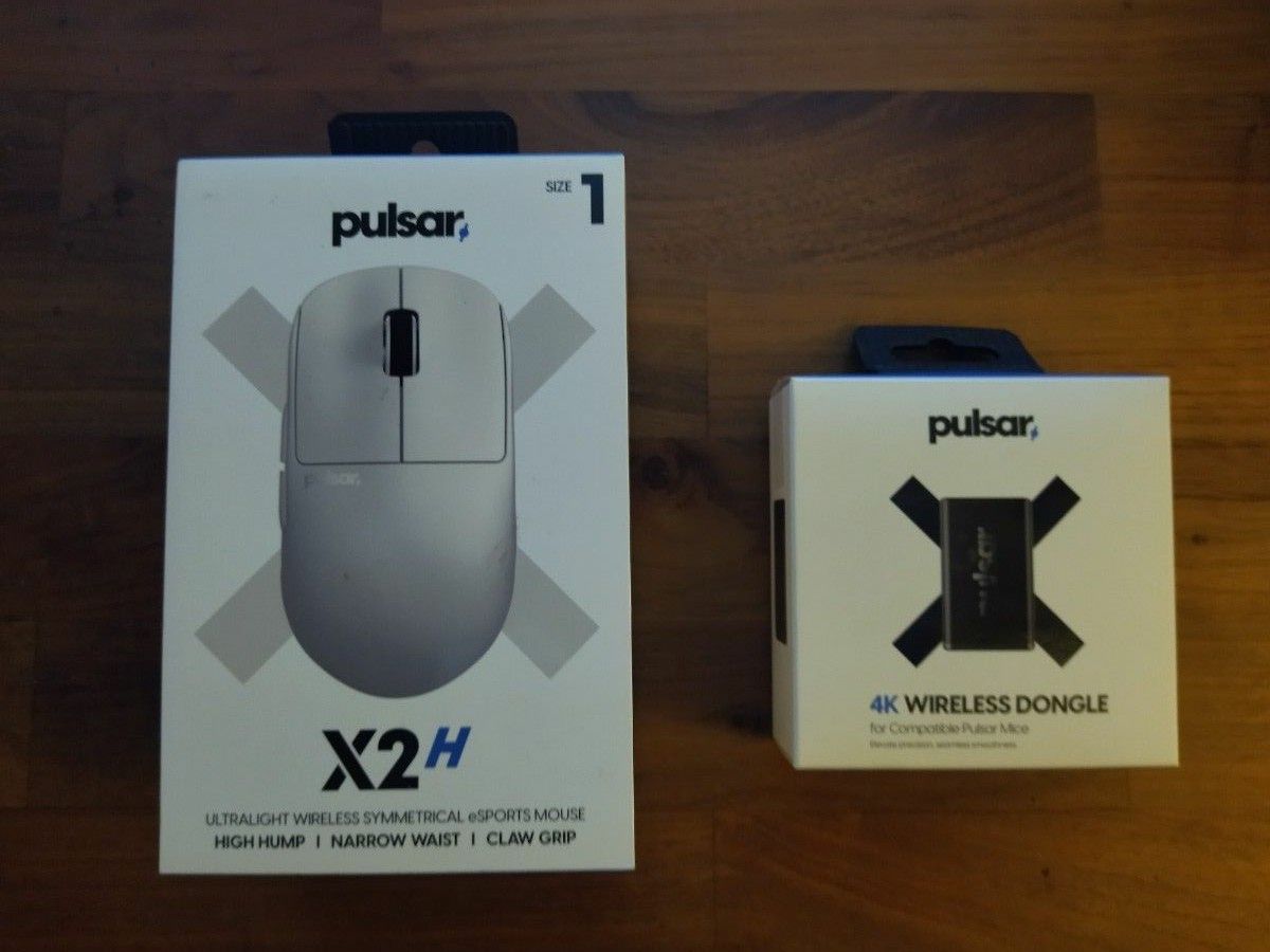 Pulsar X2H mini ホワイト +4Kドングル付き ゲーミングマウス