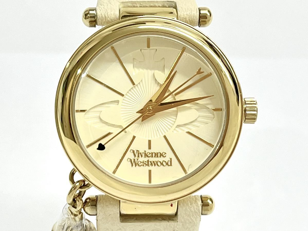 ▲新品【ヴィヴィアンウエストウッド VIVIENNE WESTWOOD】 腕時計 VV006WHWH ホワイト・オフホワイト・ケース入り_画像1