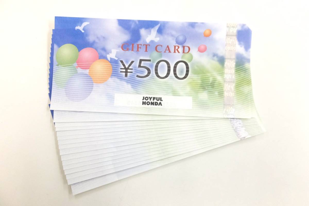 ◎ジョイフル本田 ギフトカード 8000円分（500円×16枚）　送料無料_画像1