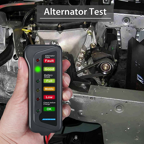 12V バッテリー テスター + オルタネーターチェッカー N041_画像4