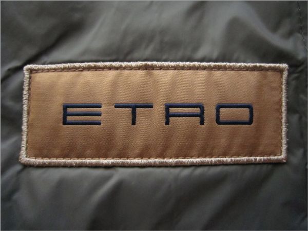 ◆本物◆ETRO エトロ◆ボタニカル柄デニムコンビライトダウンジャケット2XL 新品_画像8