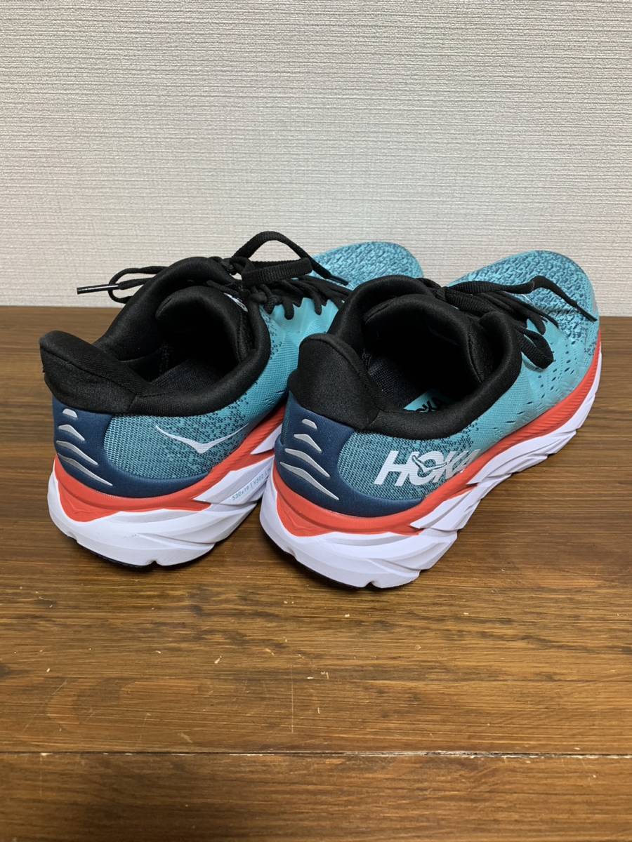 美品☆[HOKA ONE ONE] F27221D CLIFTON 8 クリフトン ローカットスニーカー US7.5B 24.5 ホカオネオネ_画像2