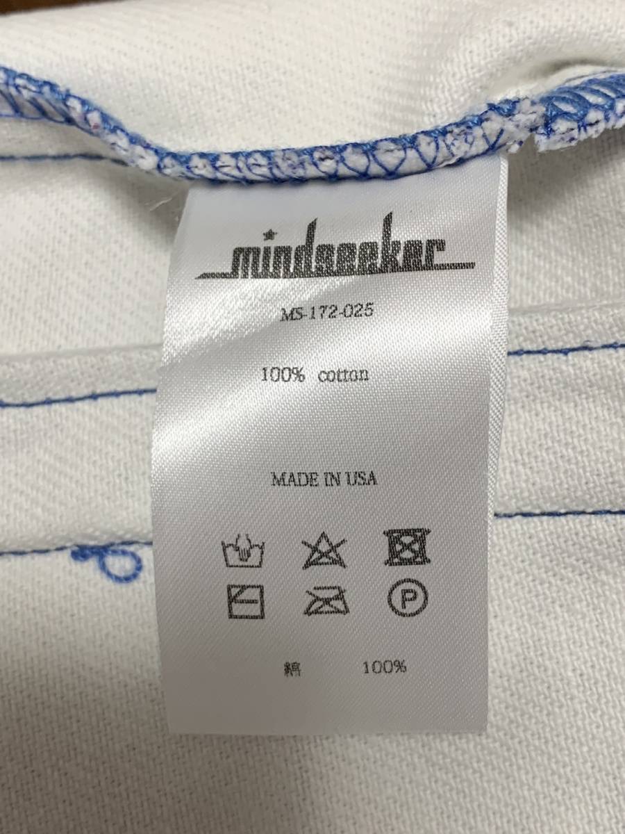 [MINDSEEKER] 17AW 総柄 オーバーサイズ ワークジャケット M ブルー USA製 MS-172-025 マインドシーカー_画像9