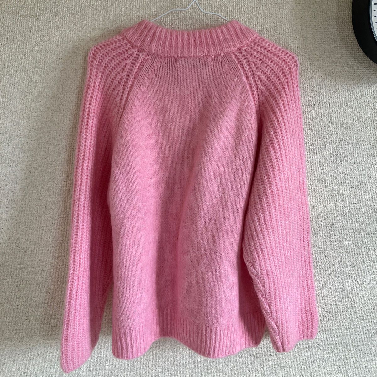 ZARA ニットカーディガン ウール ピンク 新品未使用 タグ付き S ZARA ニットカーディガン ウール ピンク 新品未使用 タグ付き S