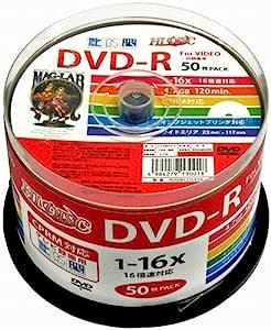 HI-DISC 録画用DVD-R HDDR12JCP50 (CPRM対応/16倍速/50枚)_画像1