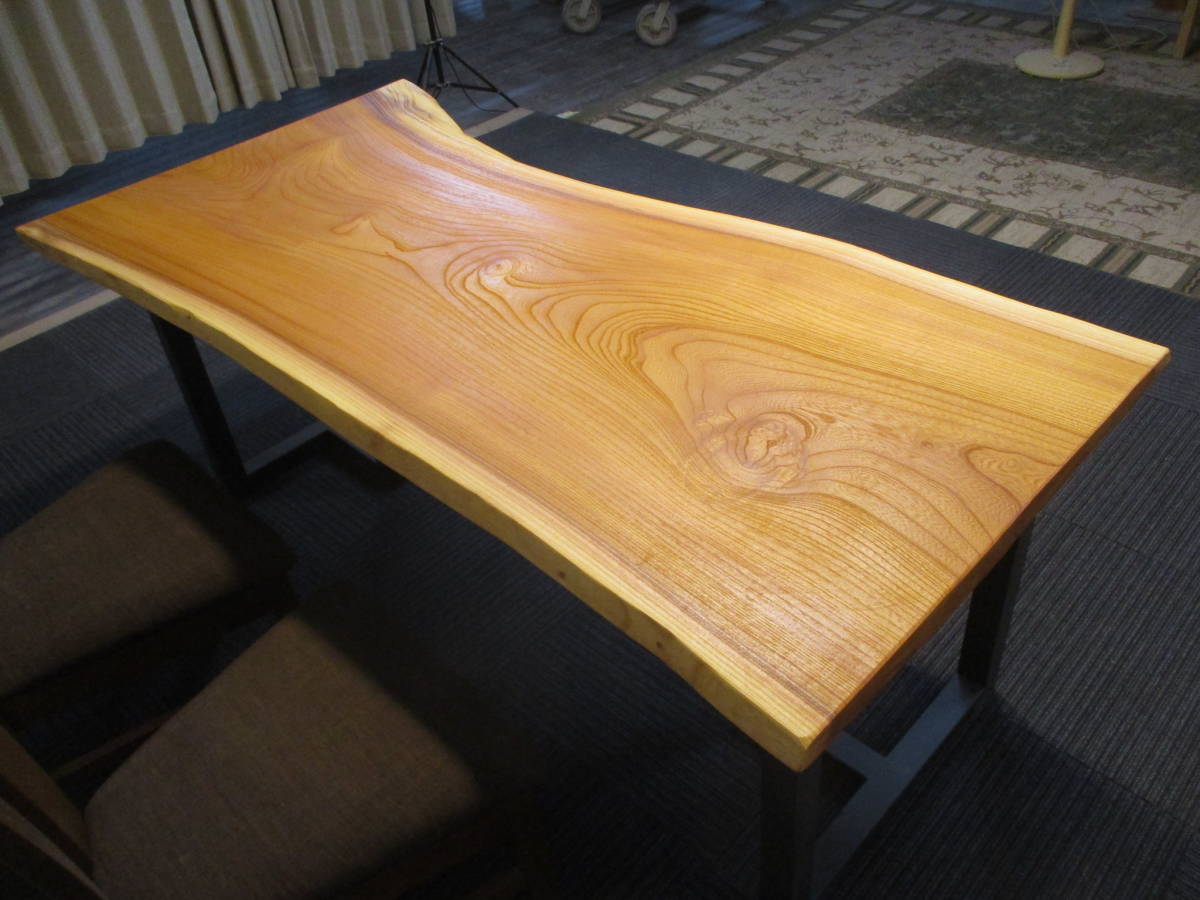 1013　欅　ケヤキ　一枚板　天板　ダイニング　座卓　ローテーブル　テーブル　一枚板テーブル　無垢一枚板_画像9