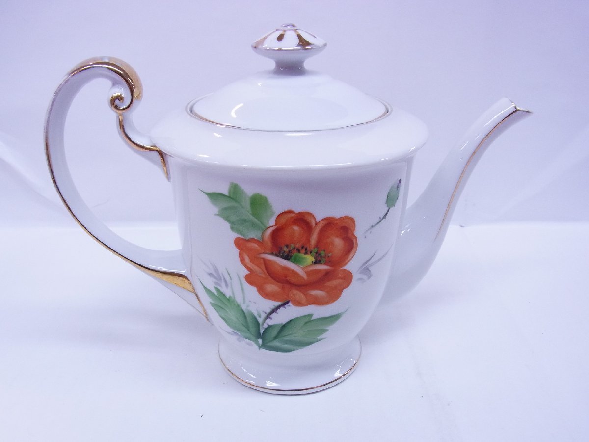 ★ ユニオン CHINA ★ ティーポット 茶器 花柄 ★ USED 通常保管品_画像3