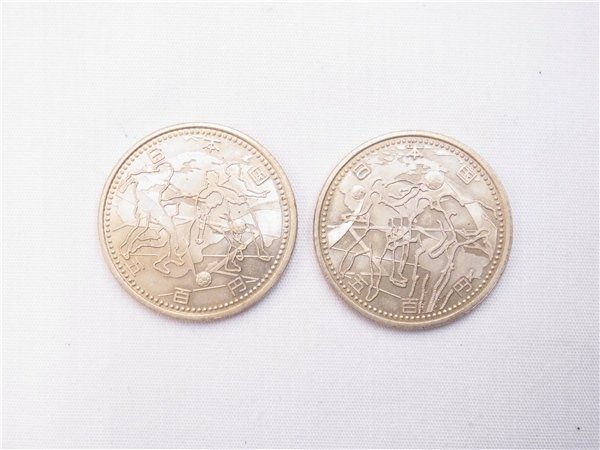 ◎ 記念硬貨 ◎ 平成14年 2002年 FIFAワールドカップ 500円 五百円 2枚セット 日本 韓国 日韓 ◎通常保管品の画像1