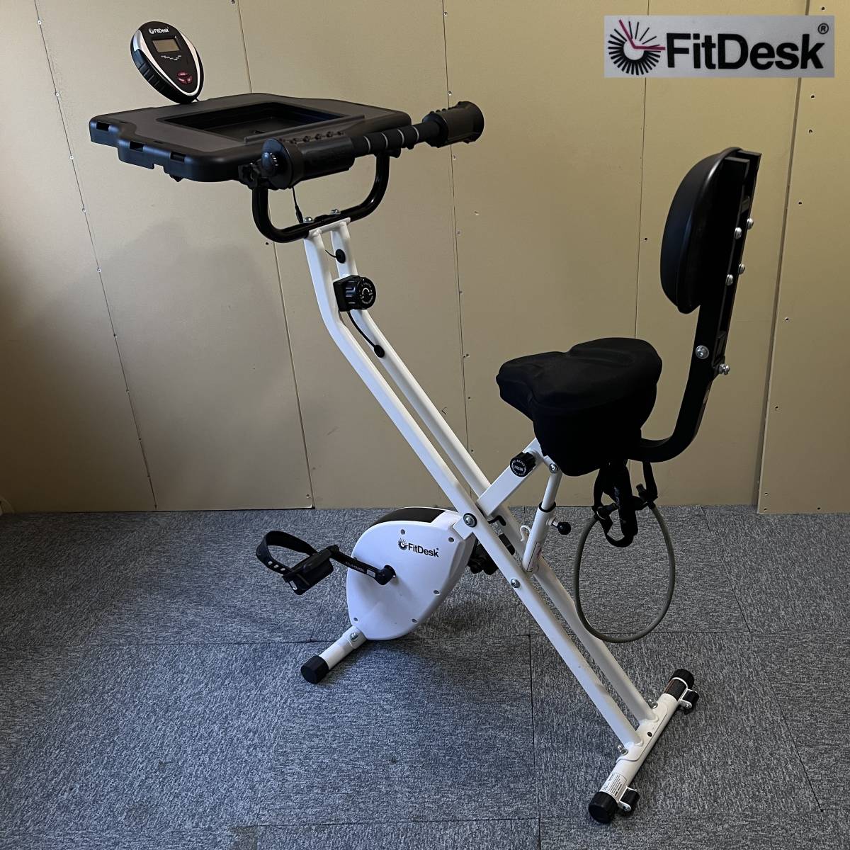 【S23110706】FitDesk-X3.0 フィットデスク ジャパンモデル フィットネスバイク デスク付きエアロバイク 使用頻度少 現状品 直接引取歓迎_画像1