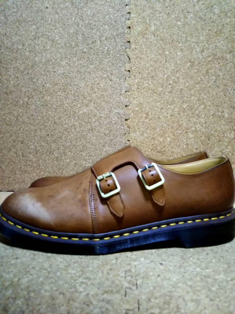 【Dr.MARTENS】ドクターマーチン JULES ダブル モンク ストラップ シューズ UK9 (28cm ) DOUBLE MONK STRAP SHOE キャメル_画像3