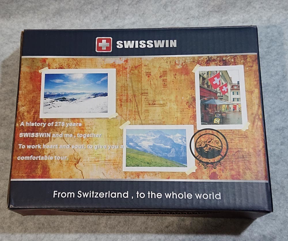 SwissWIN handbag back rare color green new goods boxed 