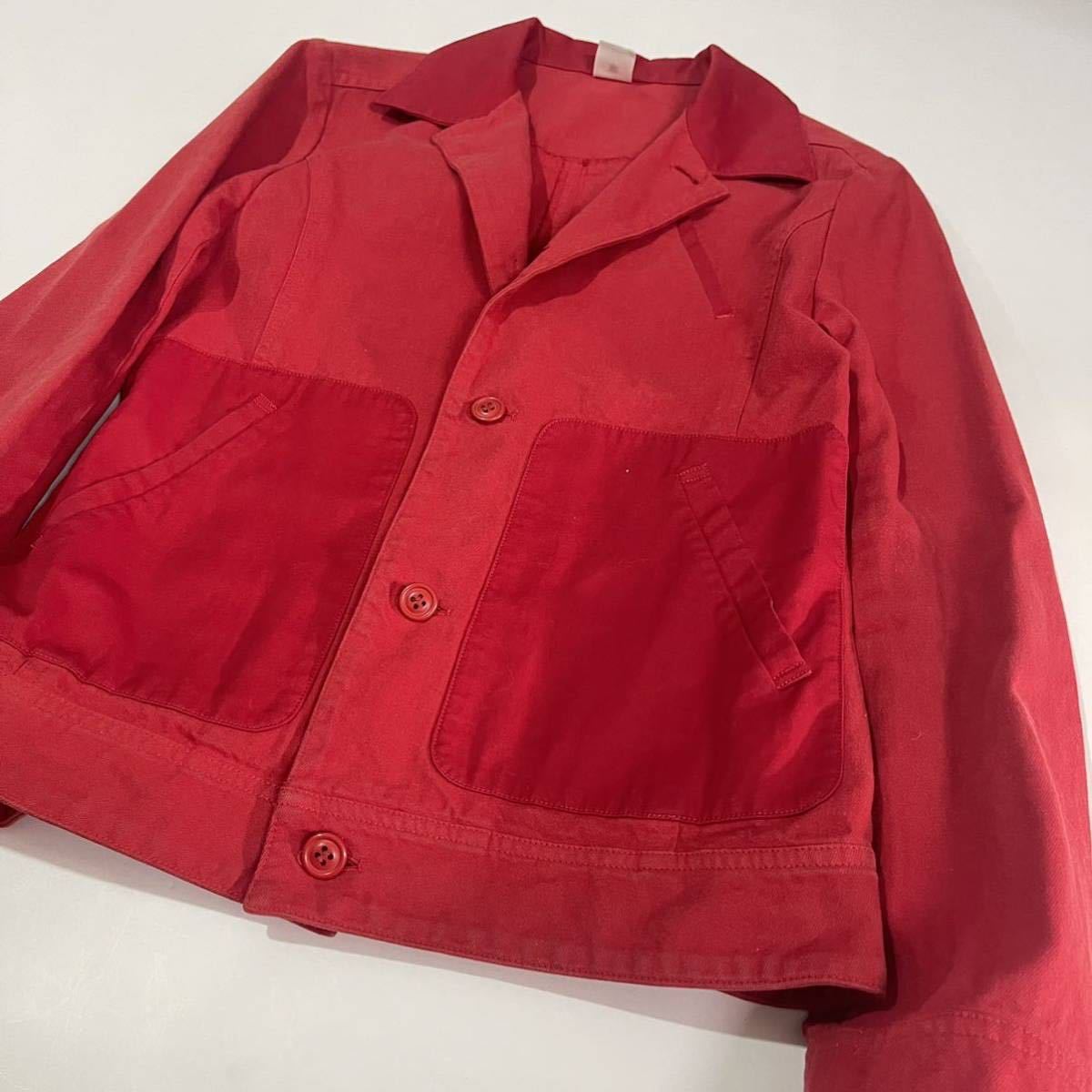 2012 ss Issey Sports IS miyake red tailored jacket by Sunao Kuwahara design japan collection _画像2