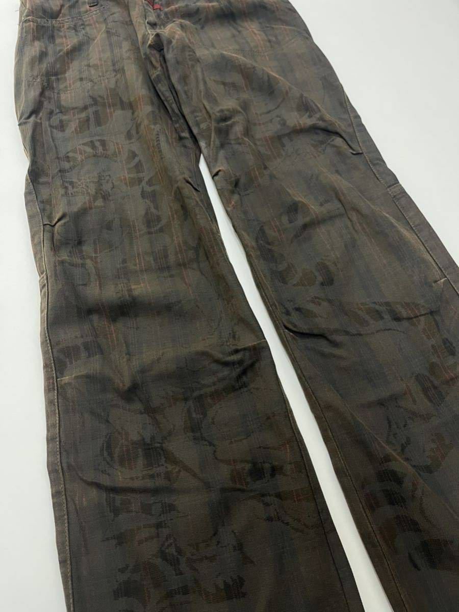 00s マリテフランソワジルボー Marithe + Francois Girbaud coating print pants _画像3