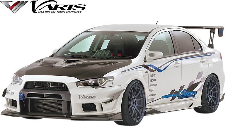 【M’s】ランサーエボリューション10 (CZ4A) VARIS フロントバンパー Ver.2 + リップ S耐Ver. (14 Ver.Ultimate) バリス エアロ VAMI-213_画像4