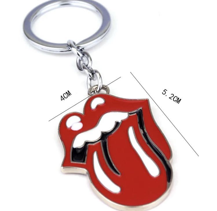 ローリング・ストーンズ キーホルダー キーチェーン アクセサリー キーリング プレゼント 縁起物 The Rolling Stones ロック バンド_画像3