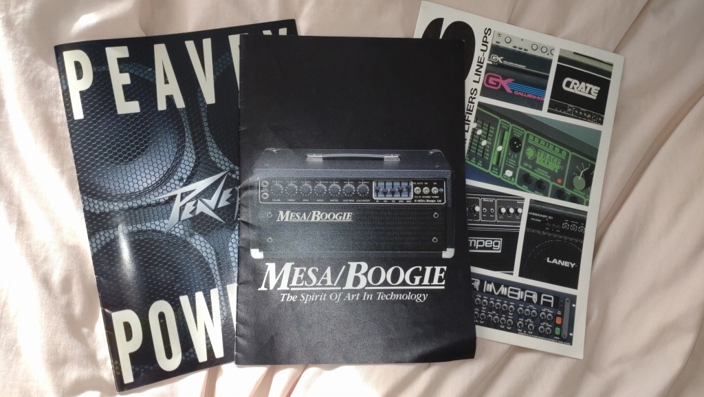 MESA BOOGIE/PEAVEY/TRACE ELLIOT/LANEYカタログ1988・1990・1992三冊セット_画像1