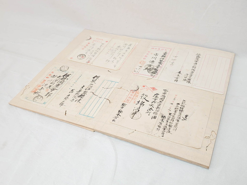 R-071733 戦前 軍事郵便 伊勢國 伊勢神社 仮装巡洋艦 葉書 エンタイヤ まとめて36枚セット(はがき、ハガキ、絵葉書、明治、消印)