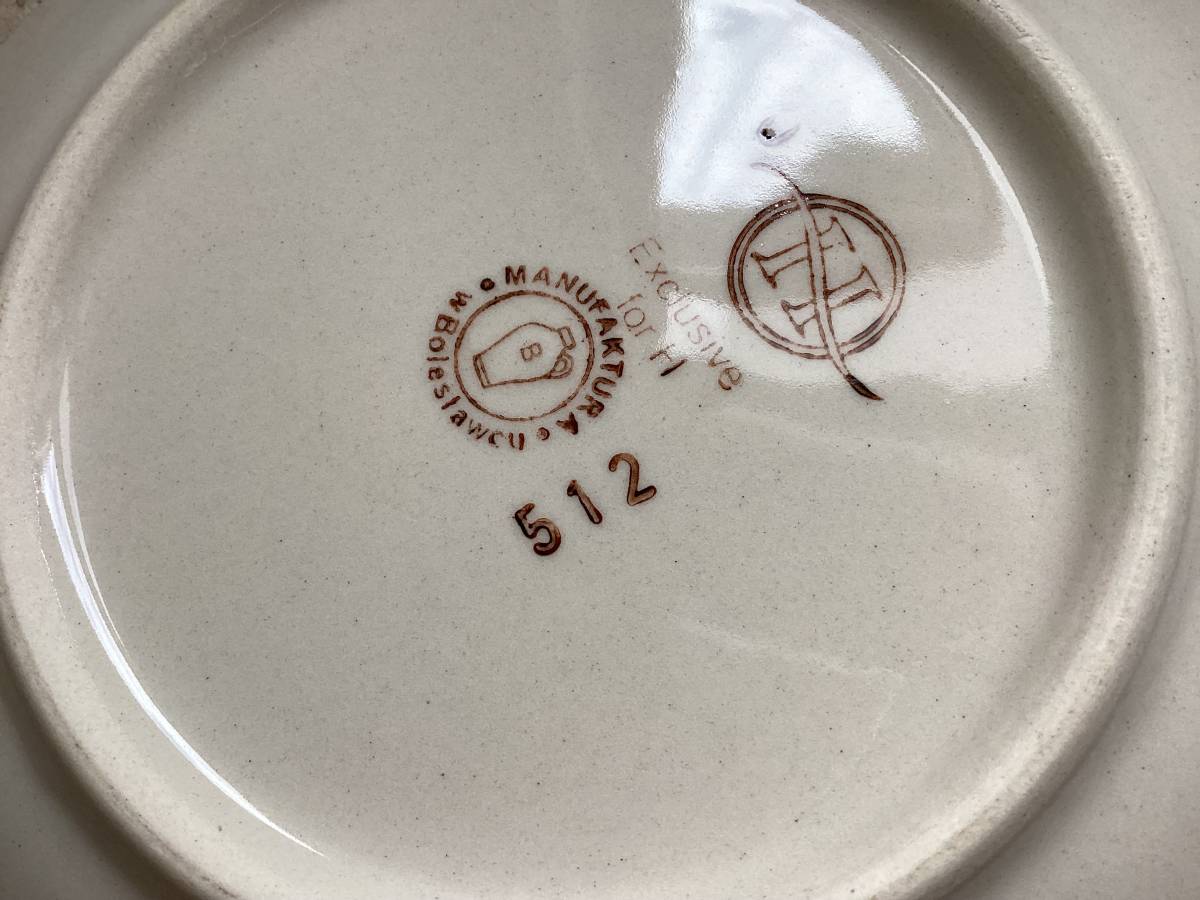 激安セール値下げ 未使用新品 ポーランド陶器 小皿 プレート φ17cm 1枚 星柄 小皿 ポーランド陶器 セールの画像6