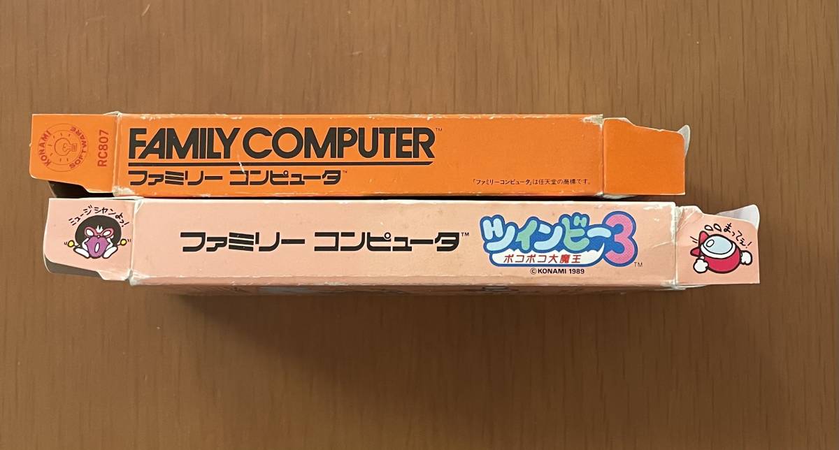 KONAMI ツインビー・ツインビー3 ポコポコ大魔王　箱説付き　ファミコンソフト