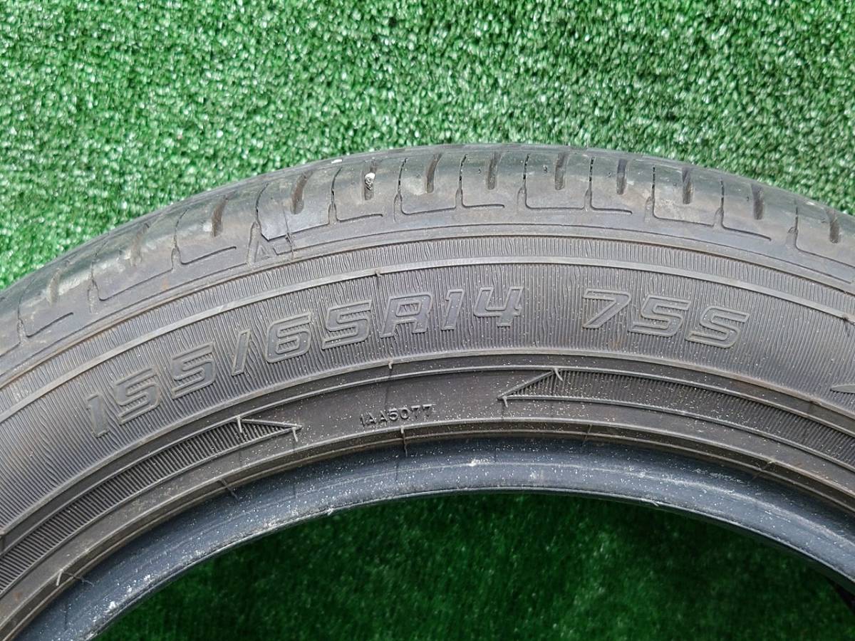 2019年製 ダンロップ DUNLOP EC202 155/65R14 タイヤ4本セット ミラトコット等に 売切!!　_画像3