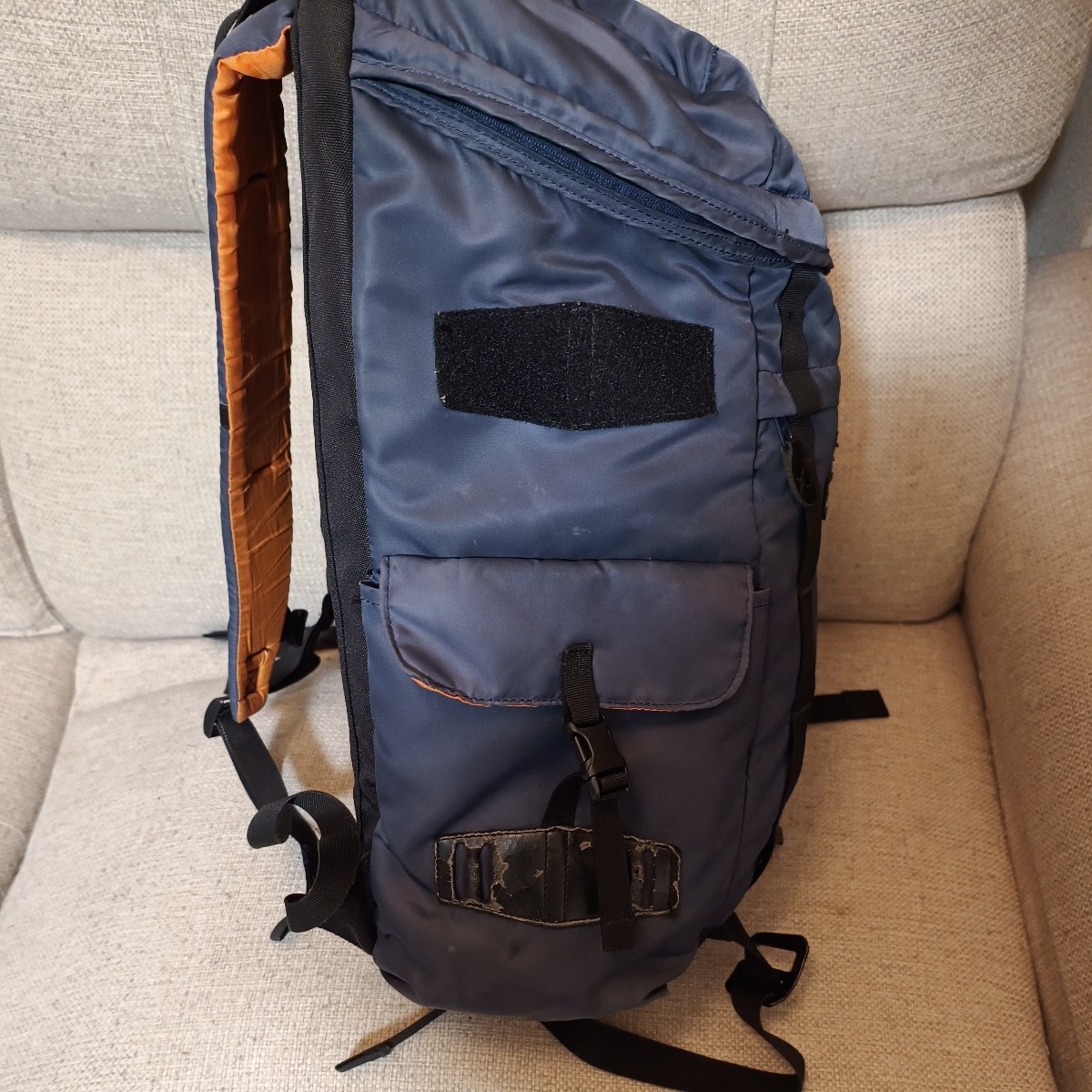 XLARGE x BURTON ANNEX PACK* Barton XLarge bag rucksack / backpack navy * still use is possible to do * postage the cheapest cost .