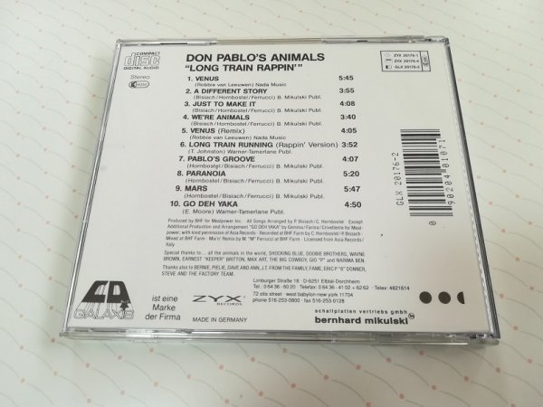 Don Pablo's Animals 「Long Train Rappin'」 独盤 CD 90年盤　　2-0179_画像2